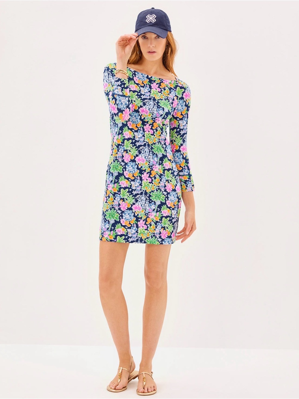 Lilly Pulitzer XXS NWT Sophie Disney Mini Short Casual Summer Navy Floral Dress